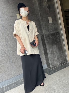 「ap retro（アプレトロ）のアイテム（帽子）」を使った、mamiさん（レディース・156cm）の夏コーディネート