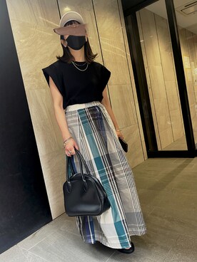 「ap retro（アプレトロ）のアイテム（帽子）」を使った、mamiさん（レディース・156cm）の夏コーディネート