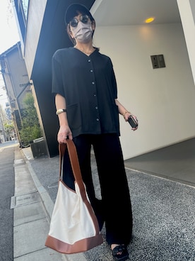 「ap retro（アプレトロ）のアイテム（帽子）」を使った、mamiさん（レディース・156cm）の夏コーディネート