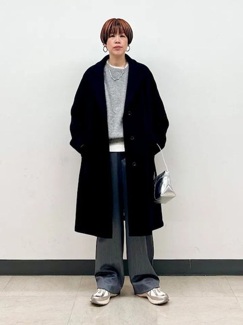 SHIPS（シップス） コート チェスターコート SHIPS Primary Navy Label