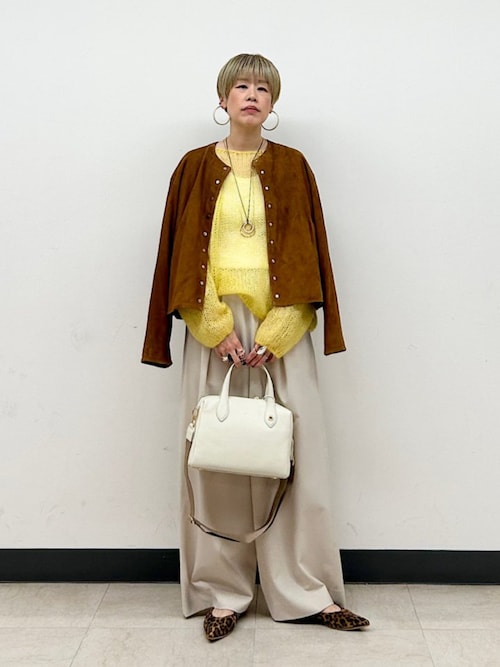 ゴート スエード ノーカラー ブルゾン（ブルゾン）｜SHIPS