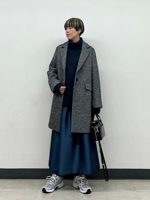セール】〈手洗い可能〉ラメ ブッチャー タック フレア スカート