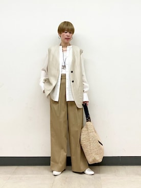 森さん（レディース・162cm）の春コーディネート