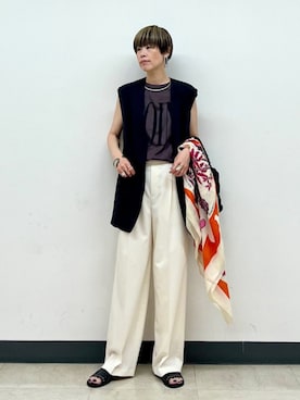 「EDER（エダー）のアイテム」を使った、森さん（レディース・162cm）の夏コーディネート