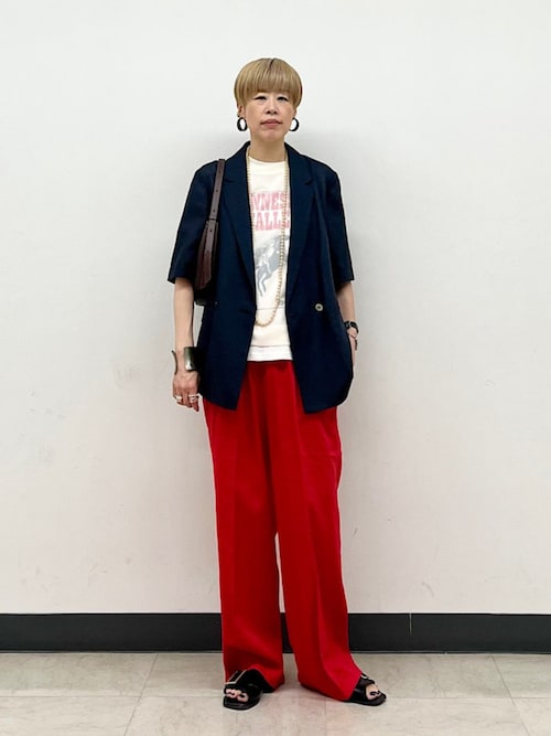 セール】〈手洗い可能〉ダブル 半袖 ジャケット（テーラードジャケット