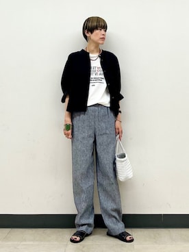 「EDER（エダー）のアイテム」を使った、森さん（レディース・162cm）の夏コーディネート