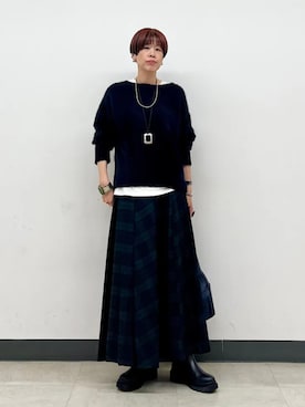 「SHIPS」｜森さん（レディース・162cm）の秋コーディネート