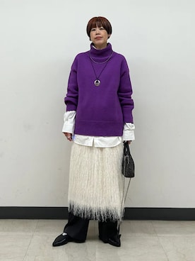 「ポシェット」｜森さん（レディース・162cm）の秋コーディネート