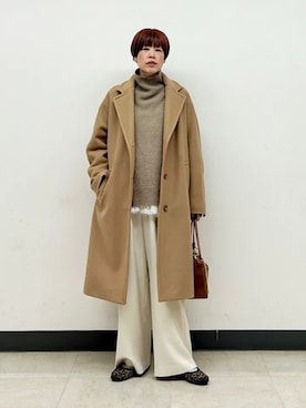 「アイテム（キャミソール）」を使った、森さん（レディース・162cm）の秋コーディネート