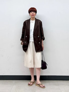 森さん(レディース・162cm)の夏コーディネート