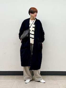 「カシミヤ」｜森さん（レディース・162cm）の秋コーディネート