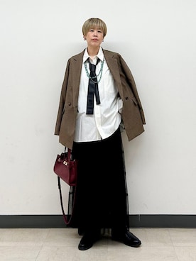 「アイテム（ジャケット/アウター）」を使った、森さん（レディース・162cm）の秋コーディネート