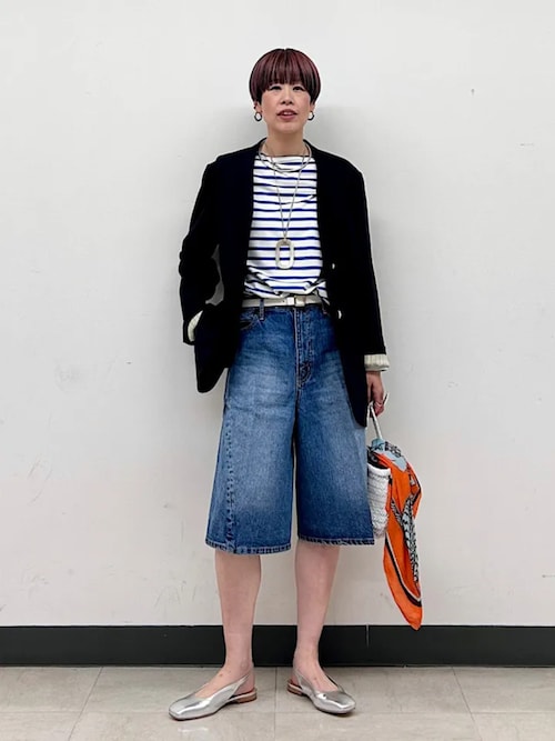 SAINTJAMESカットソー SAINT JAMES セントジェームス 薄手 コットン 七分袖 クルーネック