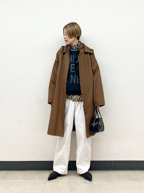 セール】SHIPS Primary Navy Label:ウール フード コート