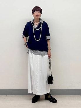 「SHIPS（シップス）のアイテム」を使った、森さん（レディース・162cm）の春コーディネート