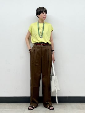 「アイテム（ピアス（両耳用））」を使った、森さん（レディース・162cm）の夏コーディネート