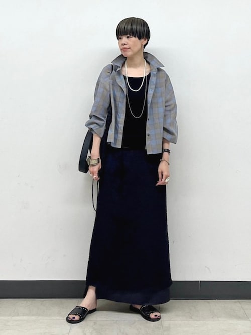 シップス（SHIPS）/〈手洗い可能〉ジャカード ヘム フレア レイヤード スカート SHIPS（シップス） スカート 「手洗い可能」ジャカード ヘム フレア