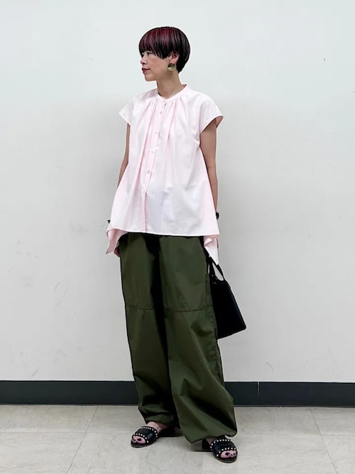 SHIPS Primary Navy Label:〈手洗い可能〉コットン イージー カーゴ