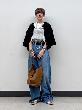 「Levi's（リーバイス）のアイテム（パンツ）」を使った、森さん（レディース・162cm）の夏コーディネート