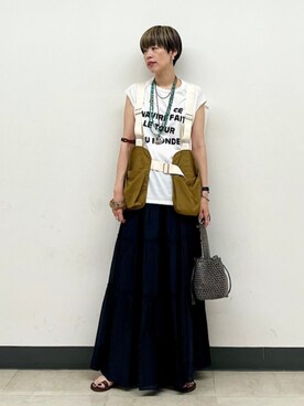 森さん(レディース・162cm)の夏コーディネート