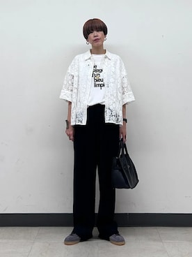 「SHIPS（シップス）のアイテム」を使った、森さん（レディース・162cm）の夏コーディネート