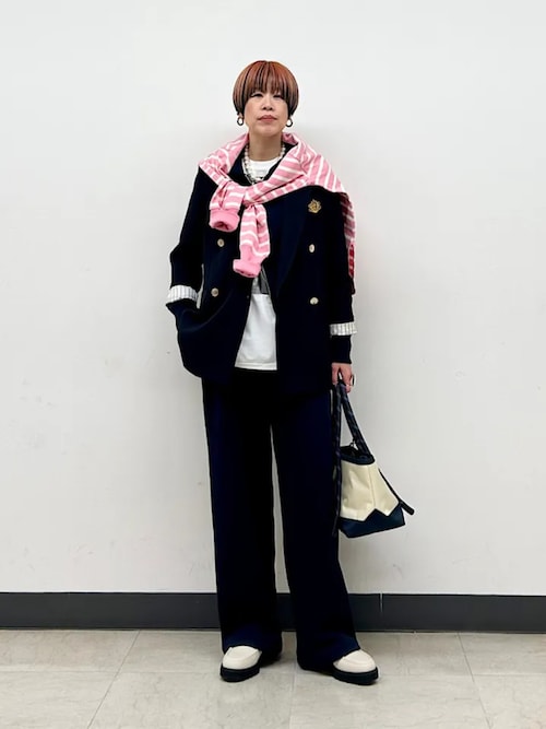 ウール ギャバジン ダブル ブレスト ジャケット（テーラードジャケット