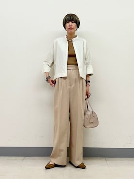 「アイテム（ピアス（両耳用））」を使った、森さん（レディース・162cm）の春コーディネート