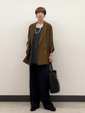 森さん(レディース・162cm)の秋コーディネート