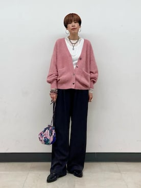 「BINDU（ビンドゥー）のアイテム」を使った、森さん（レディース・162cm）の秋コーディネート