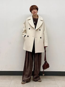 「SOAC（ソーク）のアイテム」を使った、森さん（レディース・162cm）の秋コーディネート