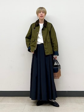 「アイテム（ジャケット/アウター）」を使った、森さん（レディース・162cm）の秋コーディネート