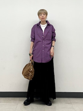 「SHIPS（シップス）のアイテム」を使った、森さん（レディース・162cm）の夏コーディネート