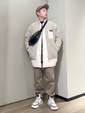 「重ね着ベストシーズン」｜「アイテム（チノパンツ）」を使った、🔩J.HARAさん（メンズ・167cm）の秋コーディネート