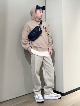 「重ね着ベストシーズン」｜「アイテム（チノパンツ）」を使った、🔩J.HARAさん（メンズ・167cm）の秋コーディネート
