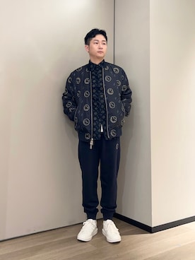 「AXSmiley」｜「アイテム（ブルゾン）」を使った、🔩J.HARAさん（メンズ・167cm）の秋コーディネート