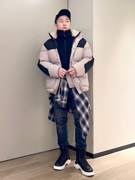 「マイベストコーデ2022」｜「アイテム（パーカー）」を使った、🔩J.HARAさん（メンズ・167cm）の冬コーディネート