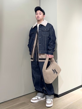 「ARMANI EXCHANGE（アルマーニエクスチェンジ）のアイテム（ハンドバッグ）」を使った、🔩J.HARAさん（メンズ・167cm）の秋コーディネート