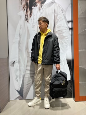 「爽やかコーデ」｜「アイテム（ブルゾン）」を使った、KOWさん（メンズ・174cm）の秋コーディネート