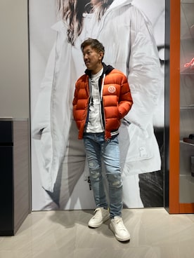 「クラッシュデニム」｜KOWさん（メンズ・174cm）の冬コーディネート