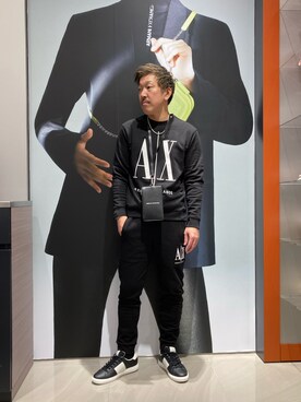 「ジャージ」｜「アイテム（アナログ腕時計）」を使った、KOWさん（メンズ・174cm）の春コーディネート