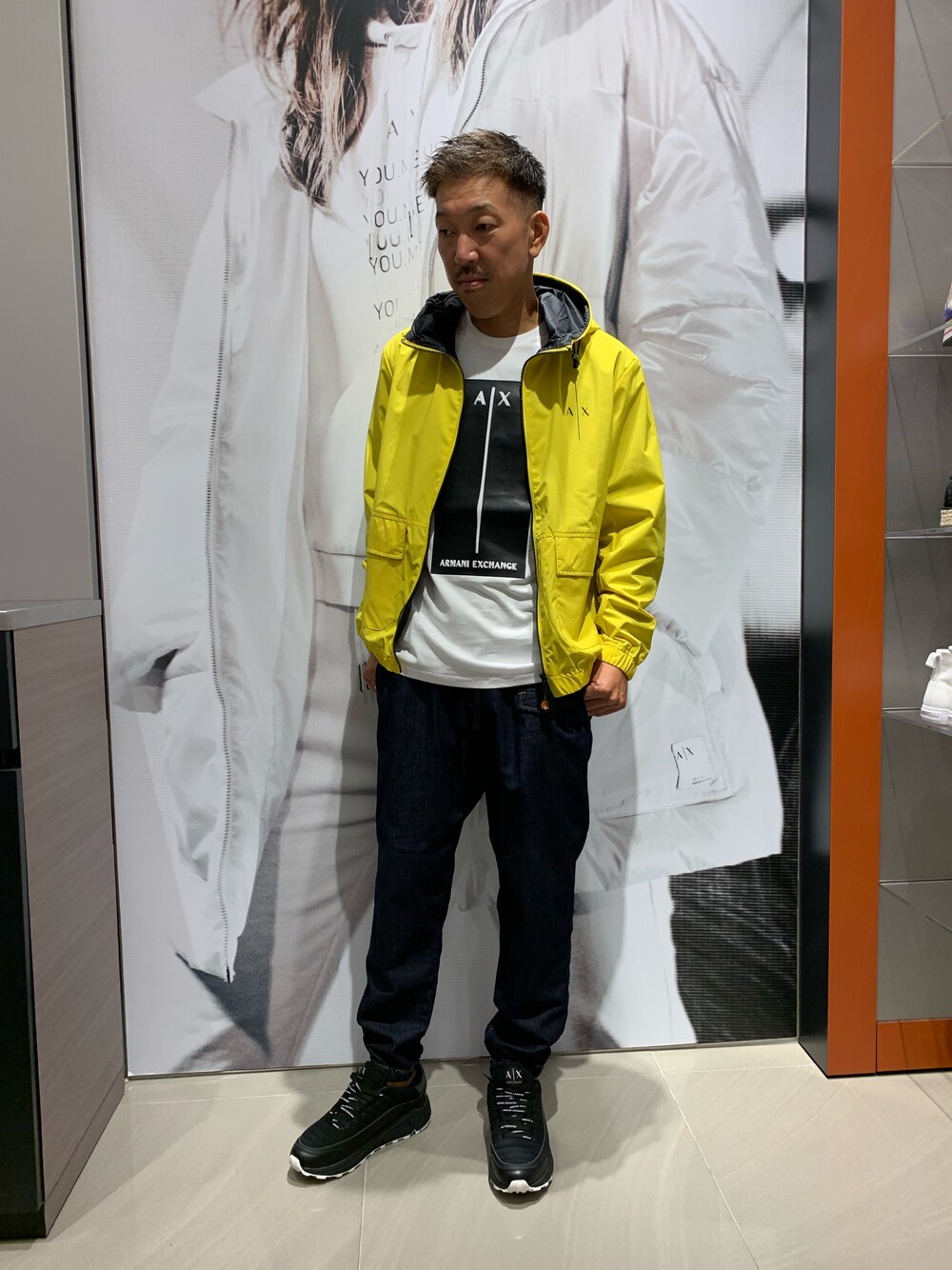 【美品】アルマーニエクスチェンジ　ウィンドブレーカー ARMANI EXCHANGE アルマーニエクスチェンジ リバーシブル