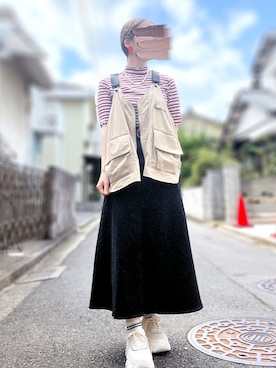 「aimer le mieux（エメルミュー）のアイテム」を使った、mocoさん（レディース・155cm）の秋コーディネート