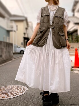 mocoさん（レディース・155cm）の夏コーディネート