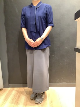 「ボウタイ」｜SHIRTS PLAZA 所沢店さん（レディース・152cm）の春コーディネート