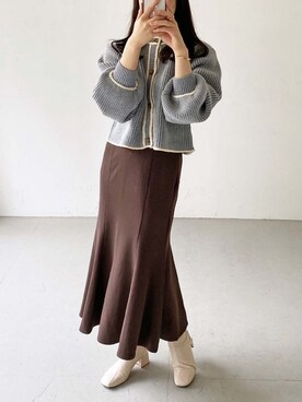 Rinaさん（レディース・160cm）の冬コーディネート