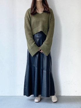 Rinaさん（レディース・160cm）の冬コーディネート