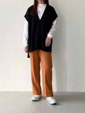 Rinaさん（レディース・160cm）の秋コーディネート