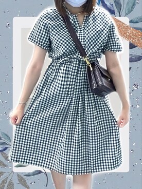 「格子」｜Eleazar  Hsiaoさん（レディース・161cm）の夏コーディネート