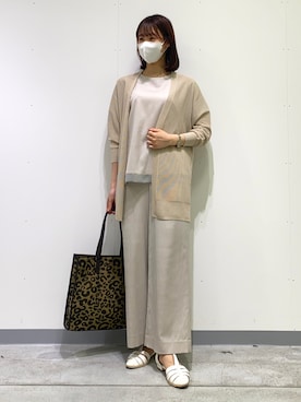 「ＵＶカット」｜「アイテム（その他）」を使った、anさん（レディース・164cm）の春コーディネート