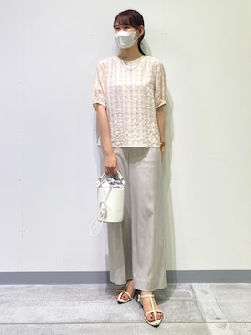 「インディヴィ」｜「アイテム（タンクトップ）」を使った、anさん（レディース・164cm）の夏コーディネート